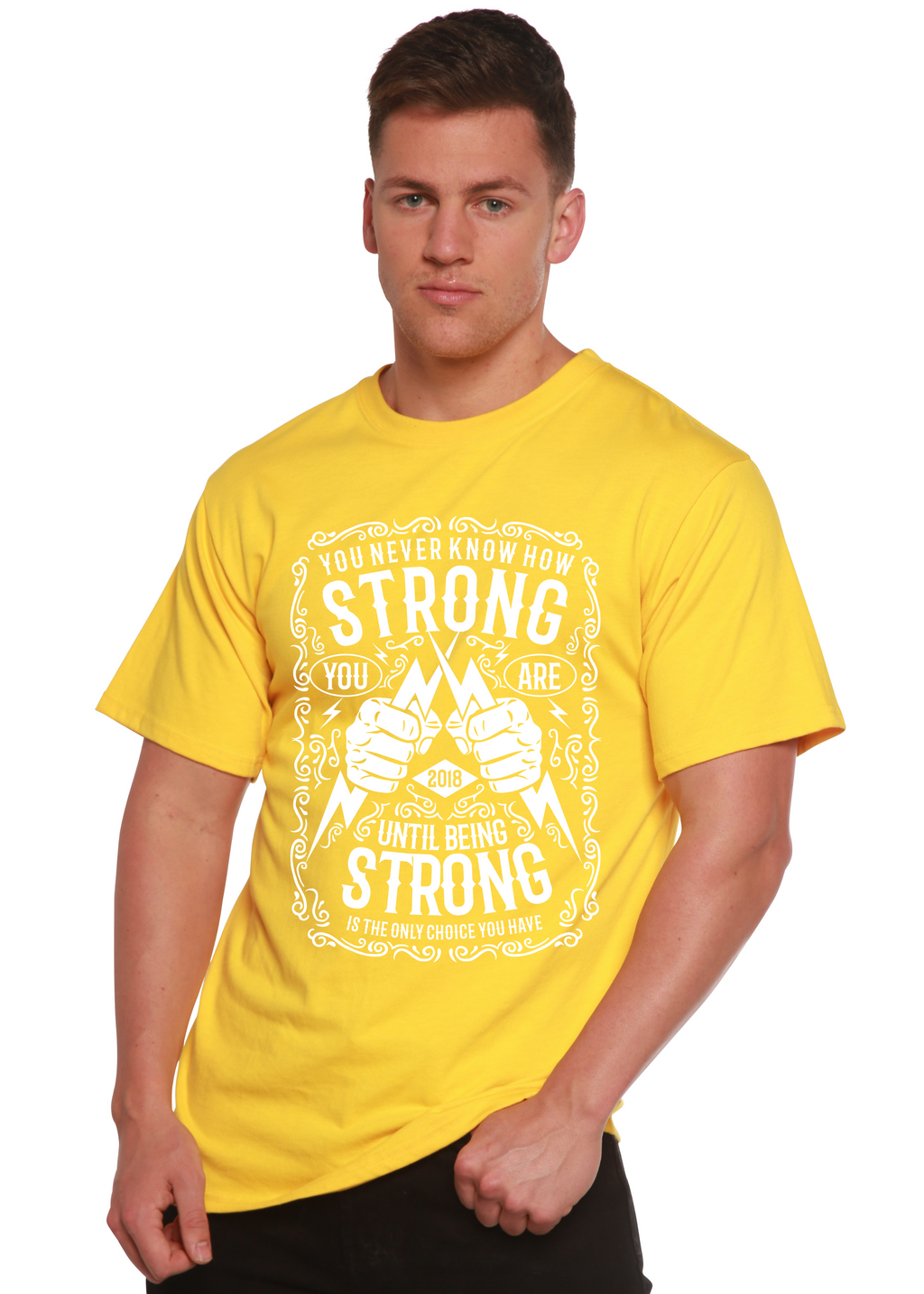 Strong Spun Bamboo® Men's Bamboo Viscose/Organic Cotton Short Sleeve Graphic T-Shirt