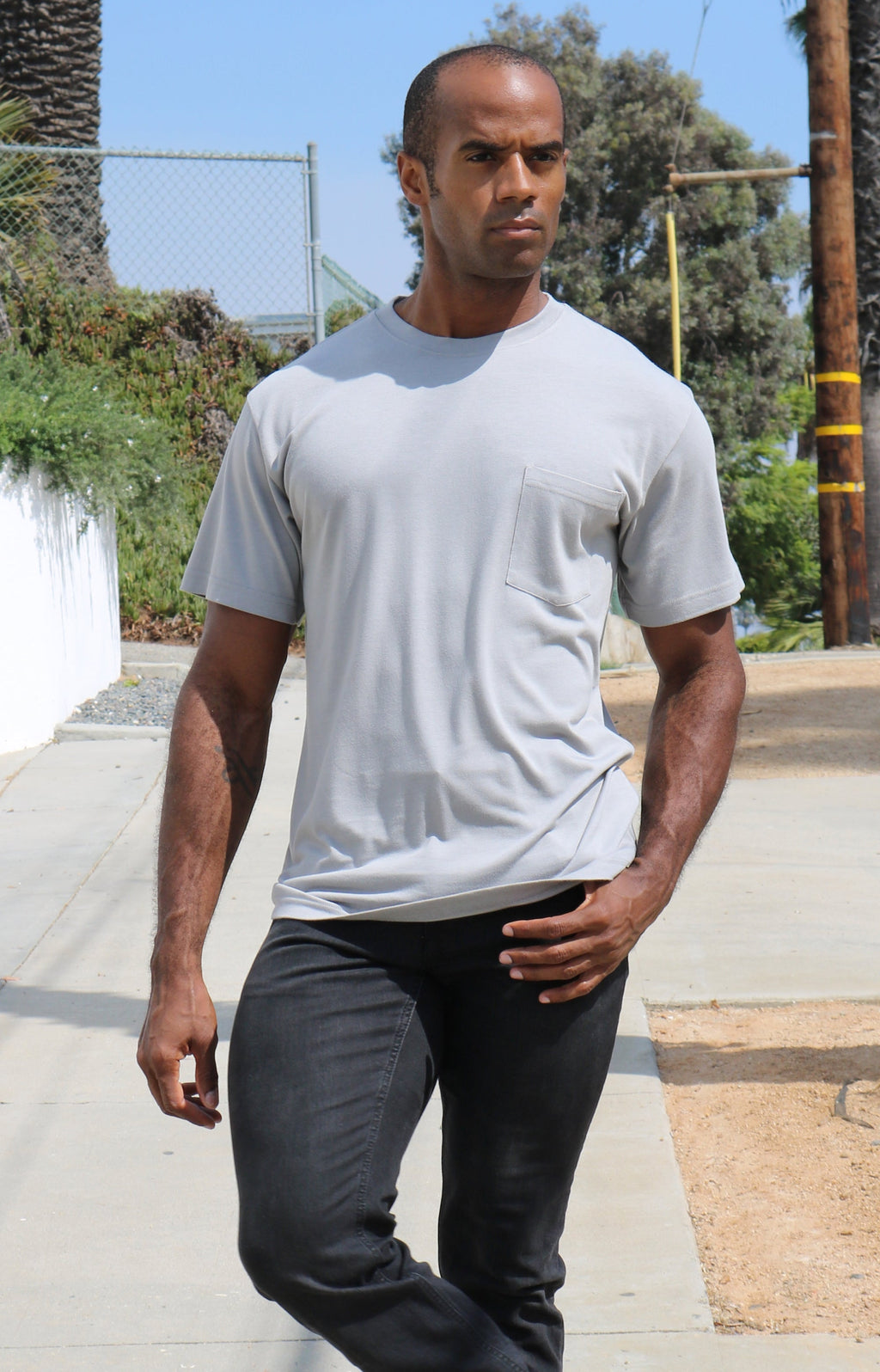 Men's Bamboo Viscose/Organic Cotton Pocket T-Shirt