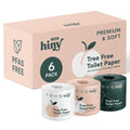 ecoHiny Premium Bamboo Toilet Paper | Mega Rolls, 3 PLY & 350 Sheets